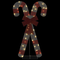 HKM-699091 Warm White LED Candy Cane Christmas Decoration with 8 Lighting Effects, Waterproof for Indoor and Outdoor Use