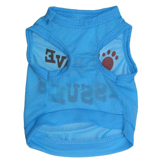 HKM-699155 Spring and Summer Polyester Pet Vest for Dogs in Blue, Rose Red, and Pink