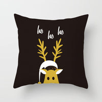 HKM-699347 Nordic Style Christmas Peach Skin Fabric Cushion Cover for Home Decor