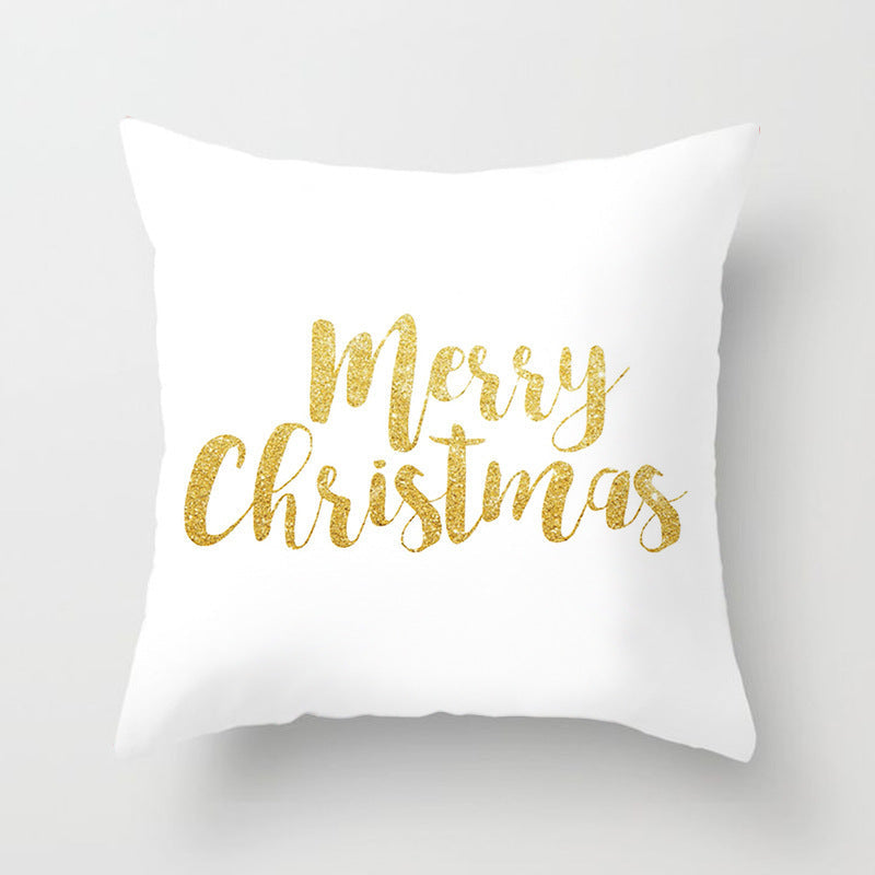 HKM-699347 Nordic Style Christmas Peach Skin Fabric Cushion Cover for Home Decor