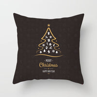 HKM-699347 Nordic Style Christmas Peach Skin Fabric Cushion Cover for Home Decor
