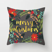 HKM-699347 Nordic Style Christmas Peach Skin Fabric Cushion Cover for Home Decor