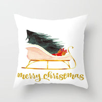 HKM-699347 Nordic Style Christmas Peach Skin Fabric Cushion Cover for Home Decor