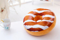 HKM-699411 Creative Plush Donut Pillow Cushion - Soft PP Cotton Bedding in Various Flavors