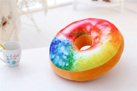 HKM-699411 Creative Plush Donut Pillow Cushion - Soft PP Cotton Bedding in Various Flavors