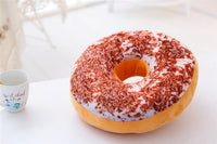 HKM-699411 Creative Plush Donut Pillow Cushion - Soft PP Cotton Bedding in Various Flavors