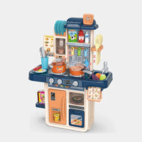 HKM-699539 Educational Plastic Cooking Playset with Real Sound and Light for Kids Ages 2-14