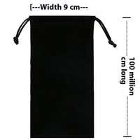 HKM-699539 Pressure-Proof Flannel Sunglasses Storage Bag - Durable Cloth Eyewear Case (9x17CM)