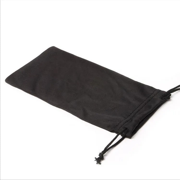 HKM-699539 Pressure-Proof Flannel Sunglasses Storage Bag - Durable Cloth Eyewear Case (9x17CM)