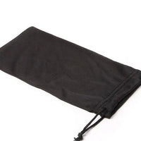 HKM-699539 Pressure-Proof Flannel Sunglasses Storage Bag - Durable Cloth Eyewear Case (9x17CM)