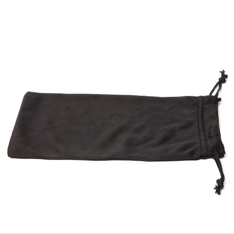 HKM-699539 Pressure-Proof Flannel Sunglasses Storage Bag - Durable Cloth Eyewear Case (9x17CM)