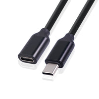 HKM-699667 50cm Black Male to Female Power Extension Cable with Aluminum Alloy Shell