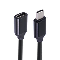HKM-699667 50cm Black Male to Female Power Extension Cable with Aluminum Alloy Shell