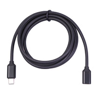 HKM-699667 50cm Black Male to Female Power Extension Cable with Aluminum Alloy Shell