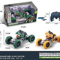 HKM-699859 Remote Control Dinosaurs RC Twist Stunt Truck Toy for Indoor-Outdoor Fun, Electric Battery-Powered Vehicle