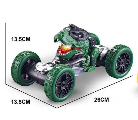 HKM-699859 Remote Control Dinosaurs RC Twist Stunt Truck Toy for Indoor-Outdoor Fun, Electric Battery-Powered Vehicle