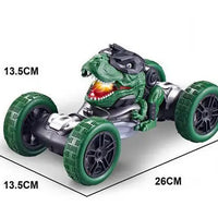 HKM-699859 Remote Control Dinosaurs RC Twist Stunt Truck Toy for Indoor-Outdoor Fun, Electric Battery-Powered Vehicle