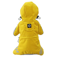 HKM-699923 Waterproof Dog Raincoat - Four Feet Rain Cape in Pink, Blue, Yellow, Fashionable & Breathable