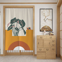 HKM-699987 Customizable Fabric Door Curtain with Telescopic Rod and Magnet - Multiple Sizes Available