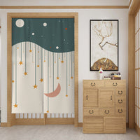 HKM-699987 Customizable Fabric Door Curtain with Telescopic Rod and Magnet - Multiple Sizes Available