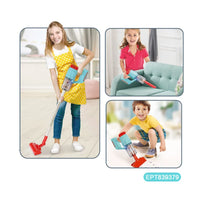 HKM-700115 Battery Operated Kids Dust Collector Cleaning Set with Light for Pretend Play