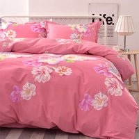 HKM-700115 Pink Pure Cotton Four-Piece Anime Cartoon Bedding Set
