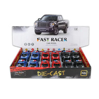 HKM-700243 1:32 Scale Toy Pickup Truck Die-Cast Model Car with Pull Back Function, Opening Doors, Light & Music