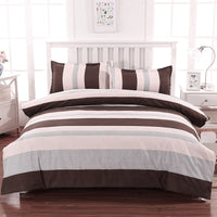 HKM-700243 Brushed Diamond Velvet 4-Piece Bedding Set with Geometric Design