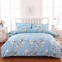HKM-700243 Brushed Diamond Velvet 4-Piece Bedding Set with Geometric Design