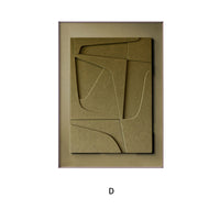 HKM-700435 Nordic Brown 3D Geometric Abstract Canvas Art for Modern Décor