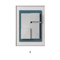HKM-700435 Nordic Brown 3D Geometric Abstract Canvas Art for Modern Décor