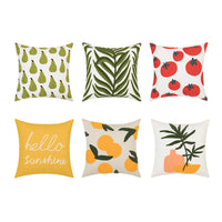 HKM-700499 Embroidered Cotton and Linen Pillowcase in Pastoral Style - 45x45cm