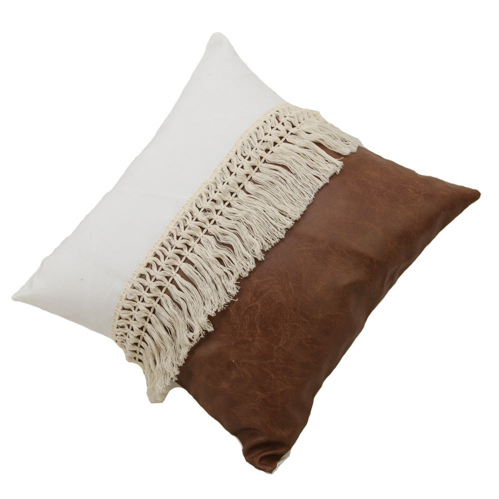 HKM-700563 Solid Color Nordic Light Pillow Cover - 45x45cm Polyester Fiber
