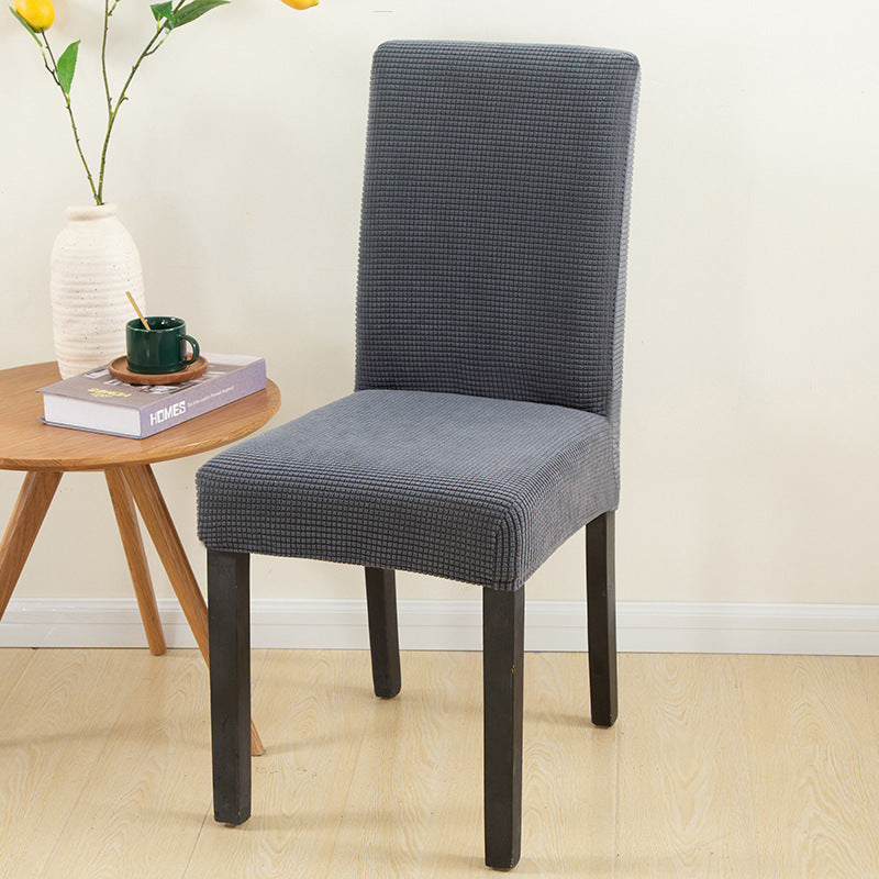 HKM-700819 Elastic Dustproof Chair Cover for Dining and Office Chairs, Polyester and Spandex Material, Adjustable Size 45-60cm Height