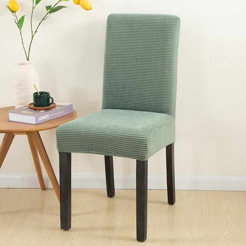 HKM-700819 Elastic Dustproof Chair Cover for Dining and Office Chairs, Polyester and Spandex Material, Adjustable Size 45-60cm Height