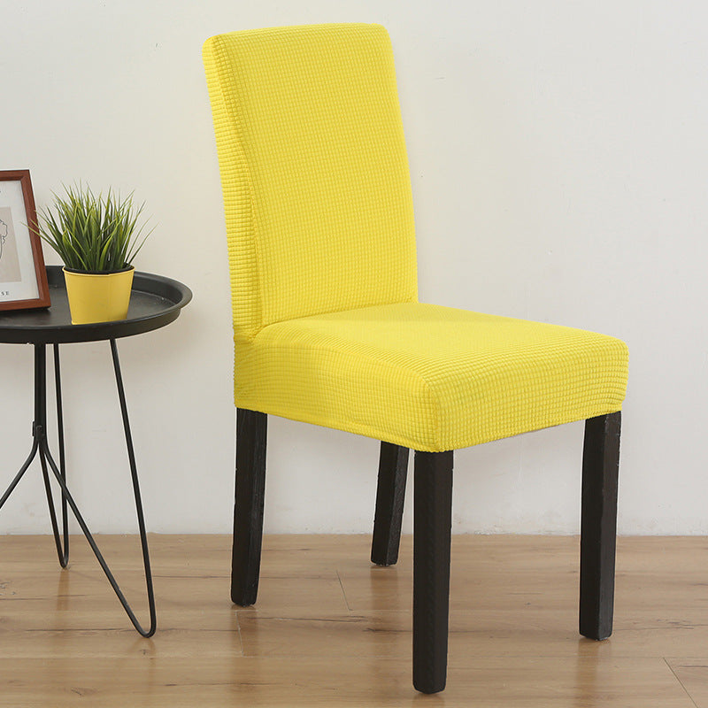 HKM-700819 Elastic Dustproof Chair Cover for Dining and Office Chairs, Polyester and Spandex Material, Adjustable Size 45-60cm Height