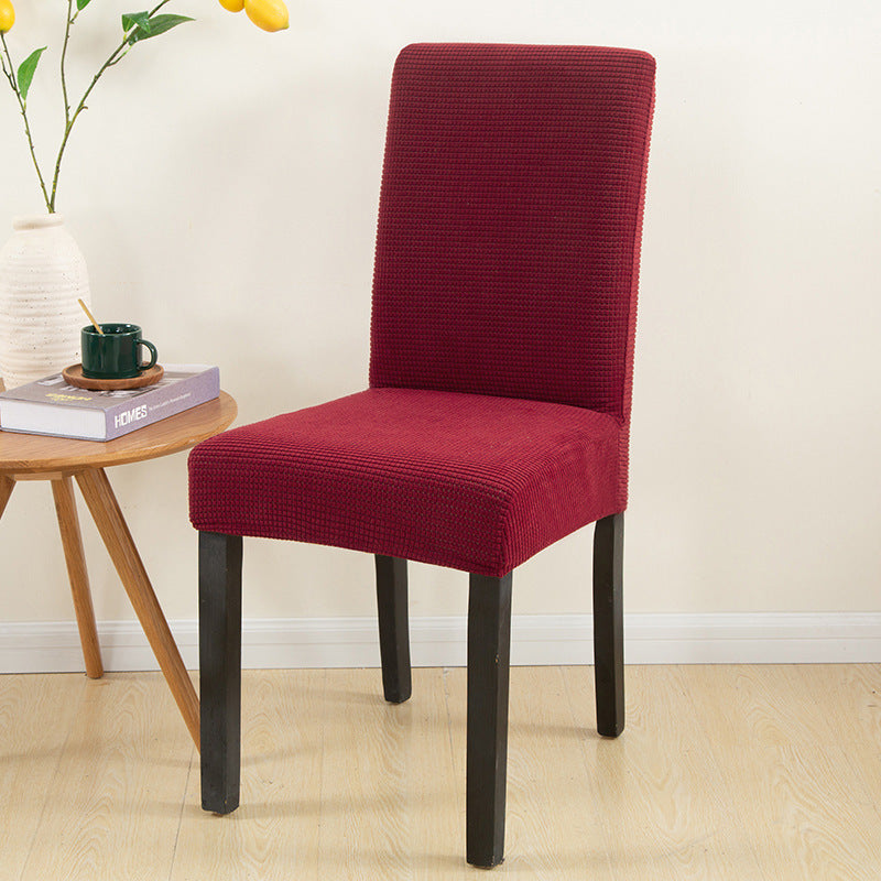 HKM-700819 Elastic Dustproof Chair Cover for Dining and Office Chairs, Polyester and Spandex Material, Adjustable Size 45-60cm Height