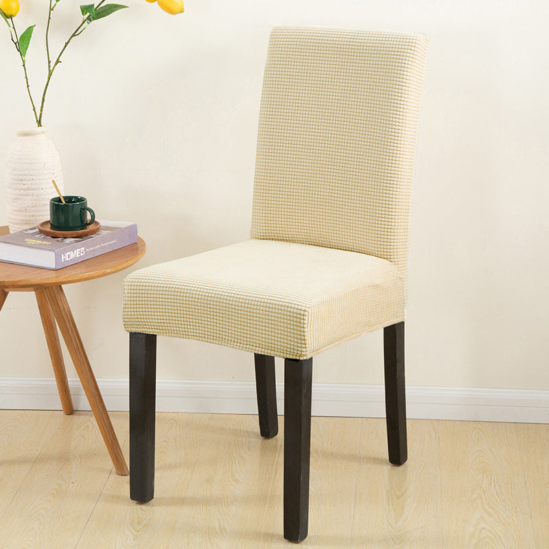 HKM-700819 Elastic Dustproof Chair Cover for Dining and Office Chairs, Polyester and Spandex Material, Adjustable Size 45-60cm Height