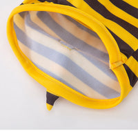 HKM-700883 Cute Bee Shaped Dog Swimsuit - Adjustable Suspenders for All Sizes