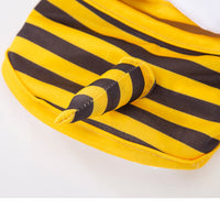 HKM-700883 Cute Bee Shaped Dog Swimsuit - Adjustable Suspenders for All Sizes