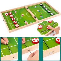 HKM-701011 15 in 1 Wooden Fast Sling Puck Board Game – Indoor Family Fun and Party Game for All Ages