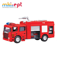 HKM-701075 Diecast 1:50 Fire Extinguisher Truck Toy for Kids, Metal Construction, Ideal for Ages 3+