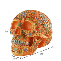 HKM-701203 Modern Art Resin Skull Decoration - Unique Hanging Ornament for Home Decor