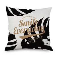 HKM-701267 Linen Pillowcase for Sofa or Bedside Use, 45x45cm, 100% Polyester, Hand Washable