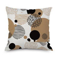 HKM-701267 Linen Pillowcase for Sofa or Bedside Use, 45x45cm, 100% Polyester, Hand Washable