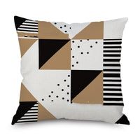 HKM-701267 Linen Pillowcase for Sofa or Bedside Use, 45x45cm, 100% Polyester, Hand Washable