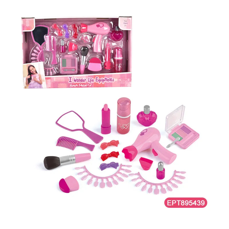 KTX-701267 Princess Makeup Set for Kids - Pretend Play Cosmetics Toys for Ages 2-7