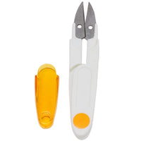 HKM-701267 U-Shaped Stainless Steel Scissors with Safety Cover - Colorful Options Available