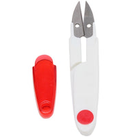 HKM-701267 U-Shaped Stainless Steel Scissors with Safety Cover - Colorful Options Available