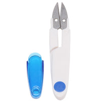 HKM-701267 U-Shaped Stainless Steel Scissors with Safety Cover - Colorful Options Available